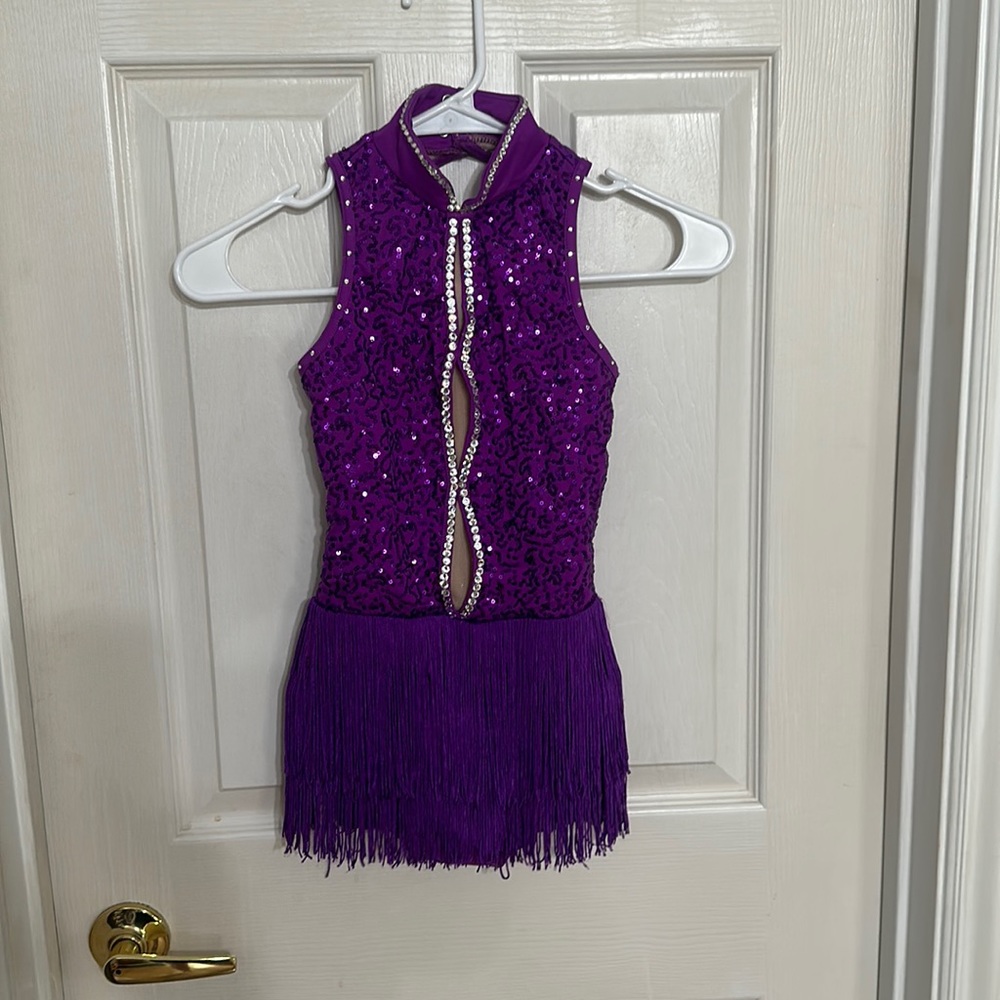Dance Costume Medium Child Purple